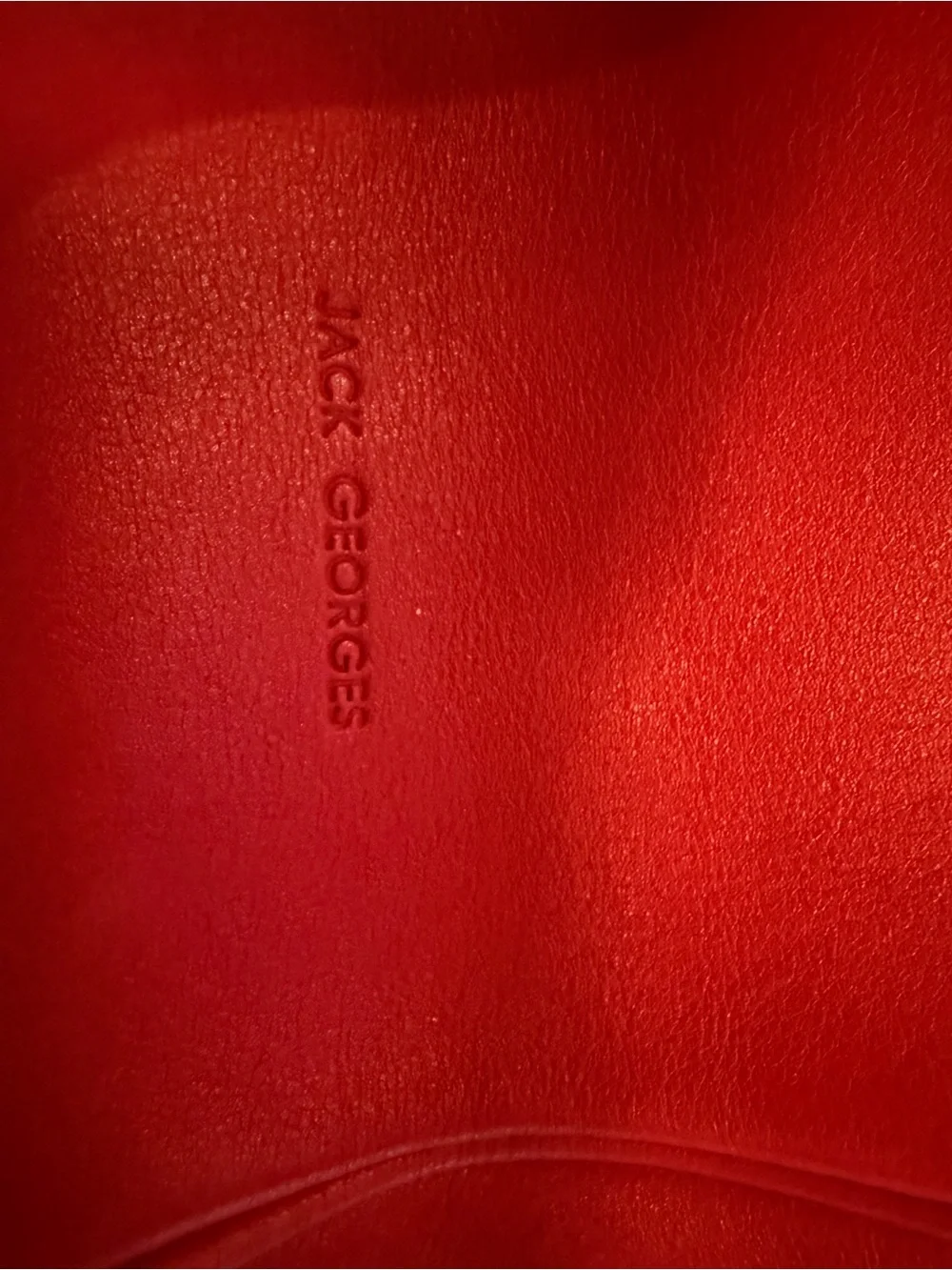 Women’s Red Leather Tote with Belt Accent, pockets and laptop slot
